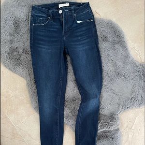 Blue skinny jeans